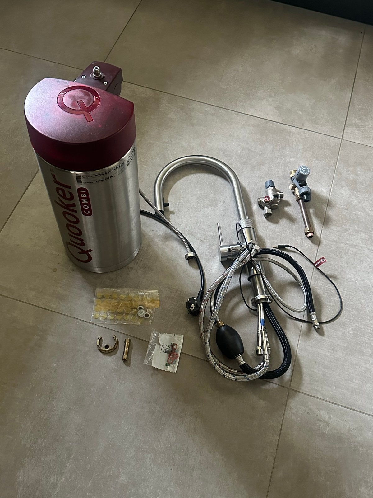 Quooker Combi met Flex kraan RVS - Zo goed als nieuw, Witgoed en Apparatuur, Ophalen of Verzenden, Zo goed als nieuw