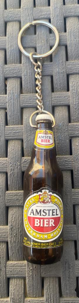 Sleutelhanger van Amstel bier als flesopener., Verzamelen, Biermerken, Ophalen of Verzenden, Zo goed als nieuw, Flesopener, Amstel