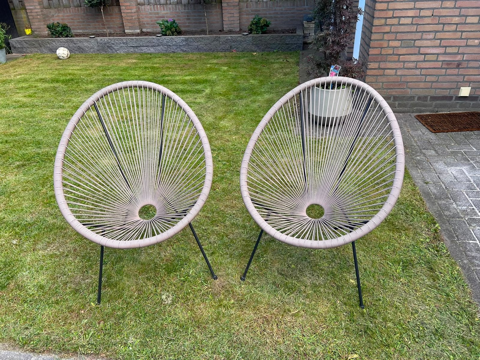 2 JYSK kuipstoeltjes voor buiten, Ophalen, Gebruikt, Kunststof