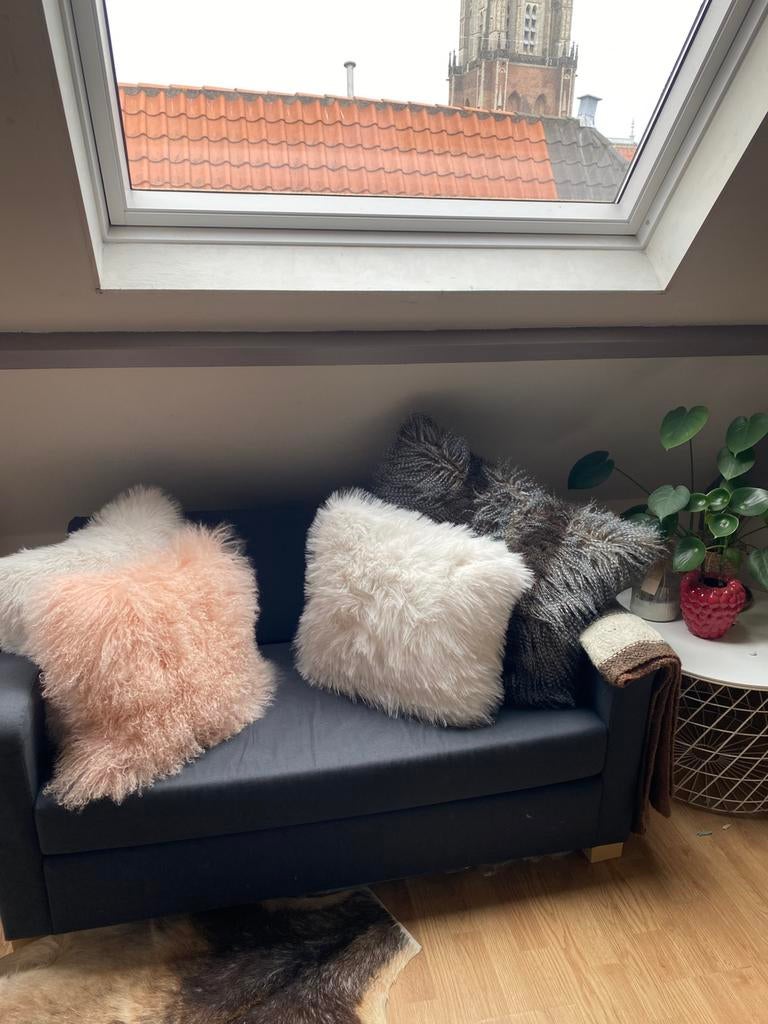Slaapbank Ikea, Ophalen, Blauw, Tweepersoons, 140 cm