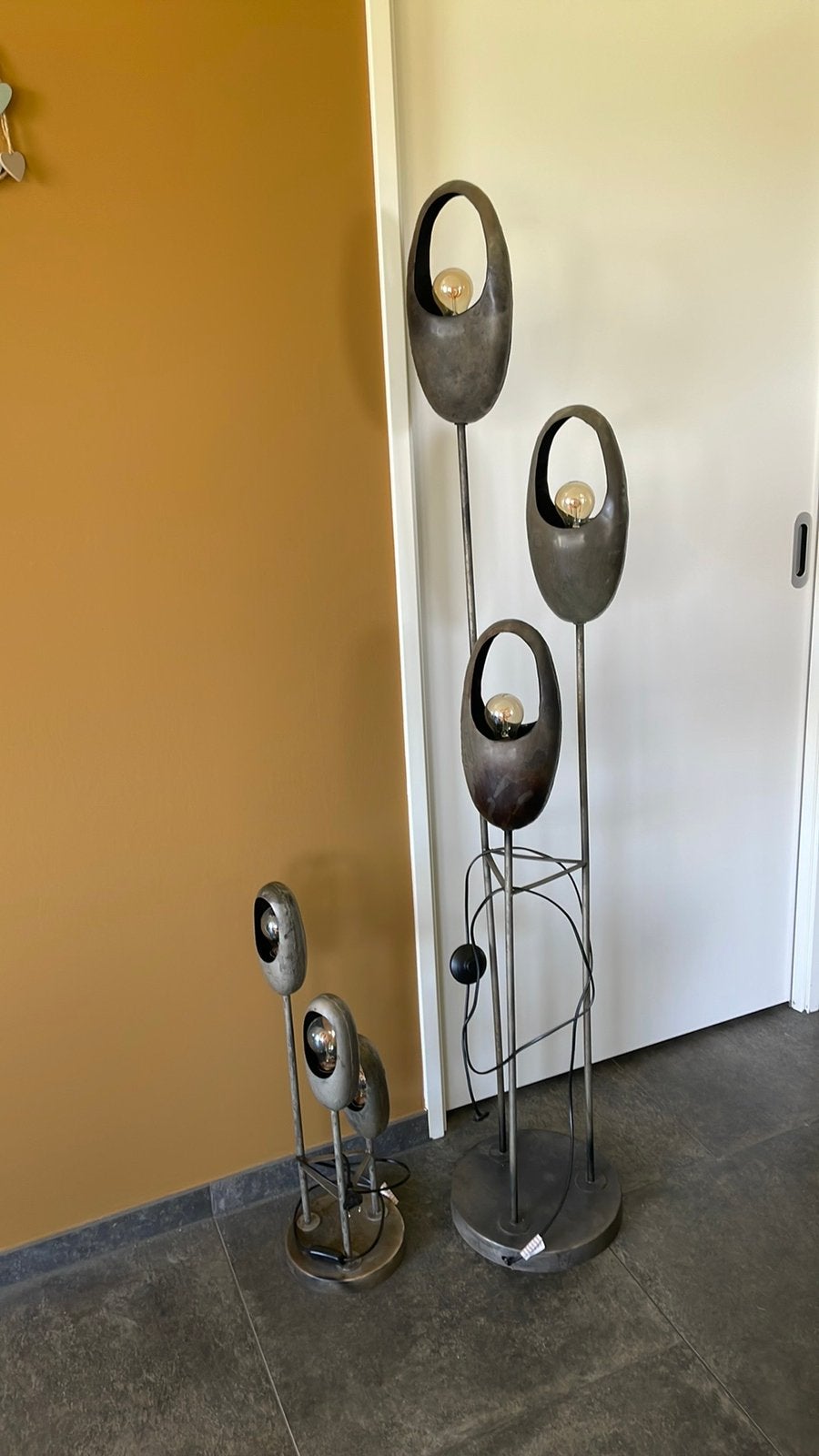 Vloerlamp en tafellamp, Huis en Inrichting, Ophalen, Zo goed als nieuw, Minder dan 100 cm