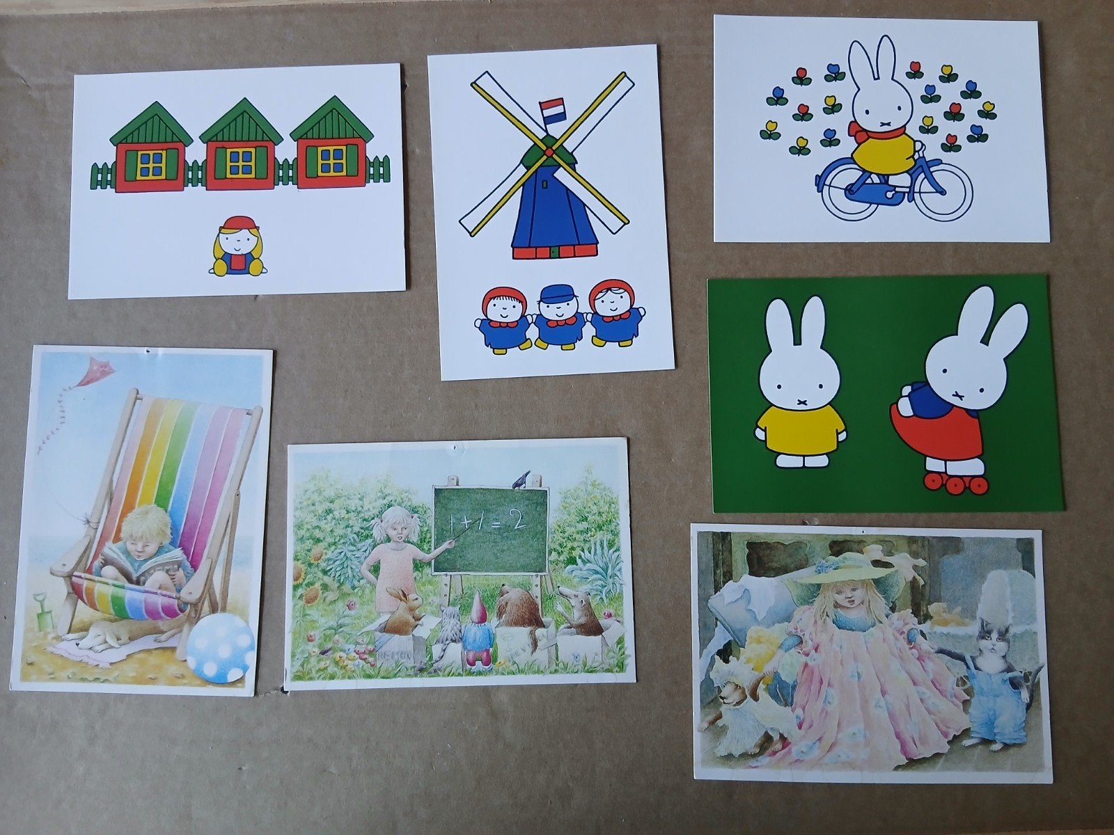 Kinder Ansichtkaarten: Nijntje, Molen, Huisjes en meer, Ophalen of Verzenden, 1960 tot 1980, Ongelopen, Kinderen