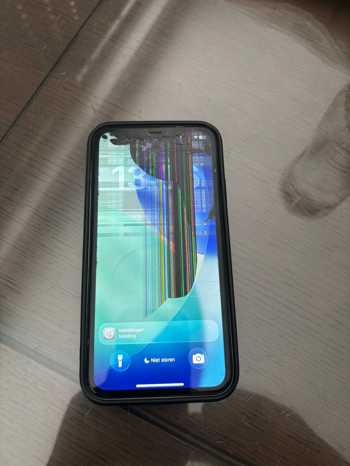 iPhone 11 128GB - Scherm defect, batterij 73%, 128 GB, Wit, Zonder simlock, Niet werkend