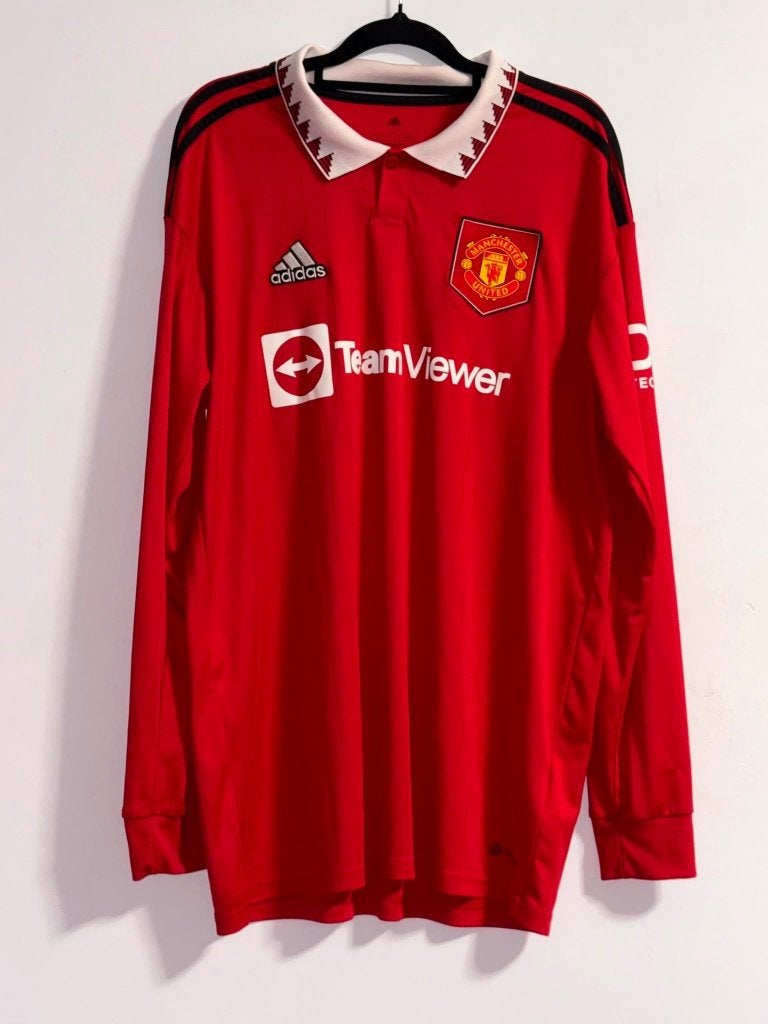 Origineel Manchester United 2022-23 Thuis shirt - Maat L, Maat 52/54 (L), Ophalen of Verzenden, Zo goed als nieuw, Adidas