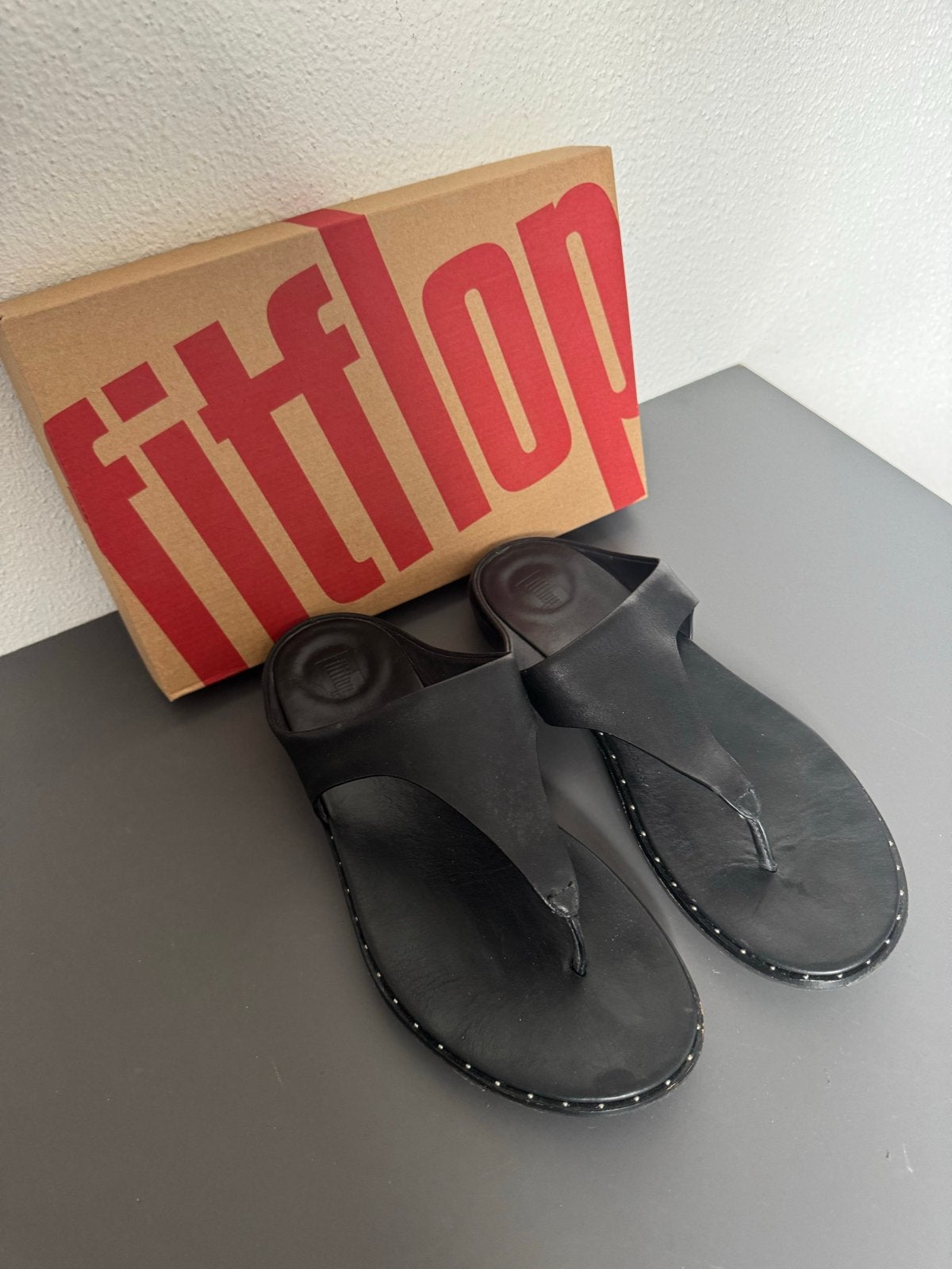 Fitflop slippers maat 39, Ophalen of Verzenden, Gedragen, Zwart, Slippers