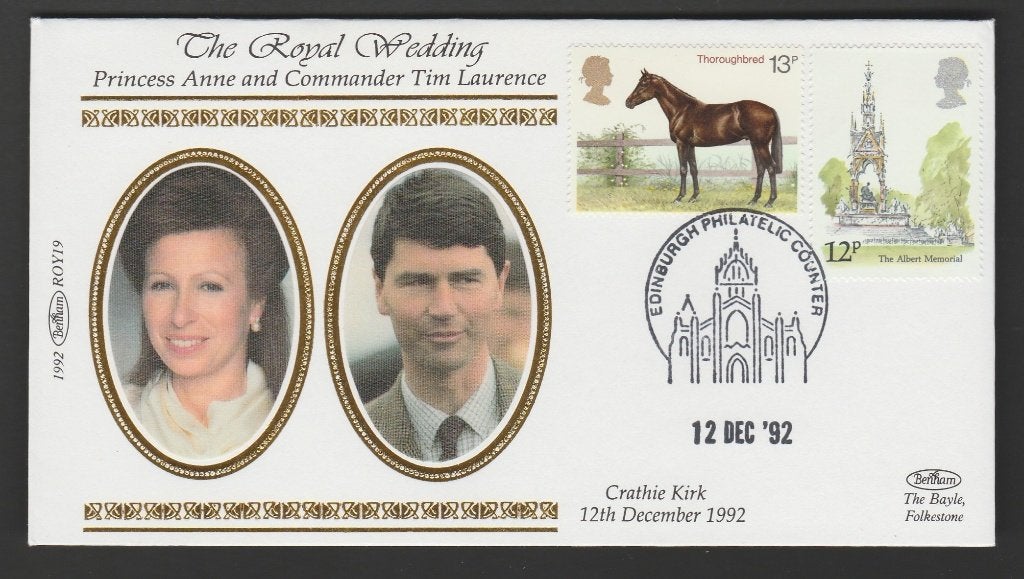 GB - FDC Michelnr 772 + 837 - huwelijk Prinses Anne, Postzegels en Munten, Postzegels | Europa | UK, Verzenden, Postfris