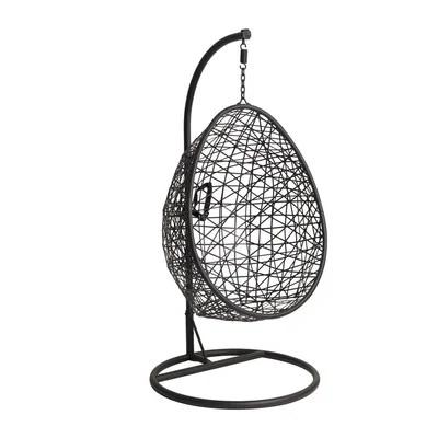 Luxe hangstoel / ei stoel swing, Huis en Inrichting, Stoelen, Ophalen, Zwart, Zo goed als nieuw, Metaal