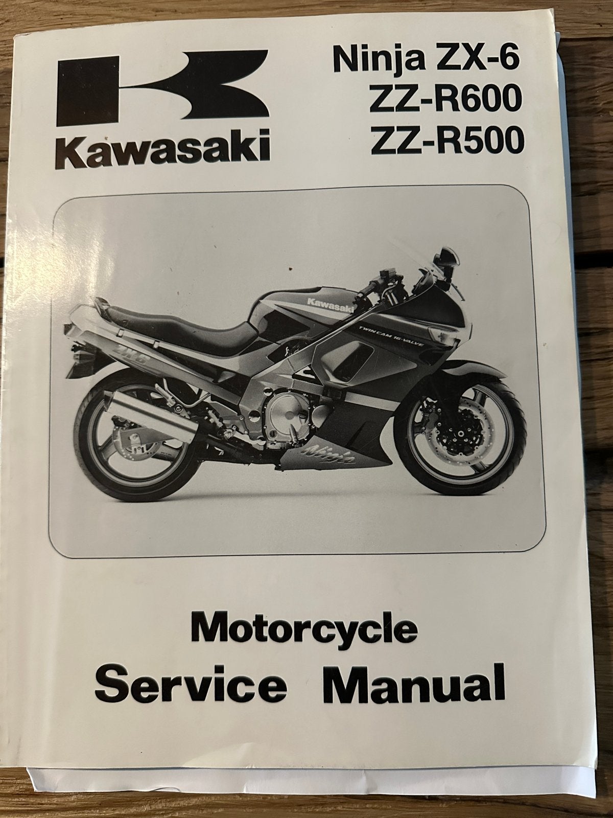 Kawasaki Ninja ZX-6 ZZ-R600 ZZ-R500 Service Manual, Motoren, Ophalen of Verzenden, Kawasaki