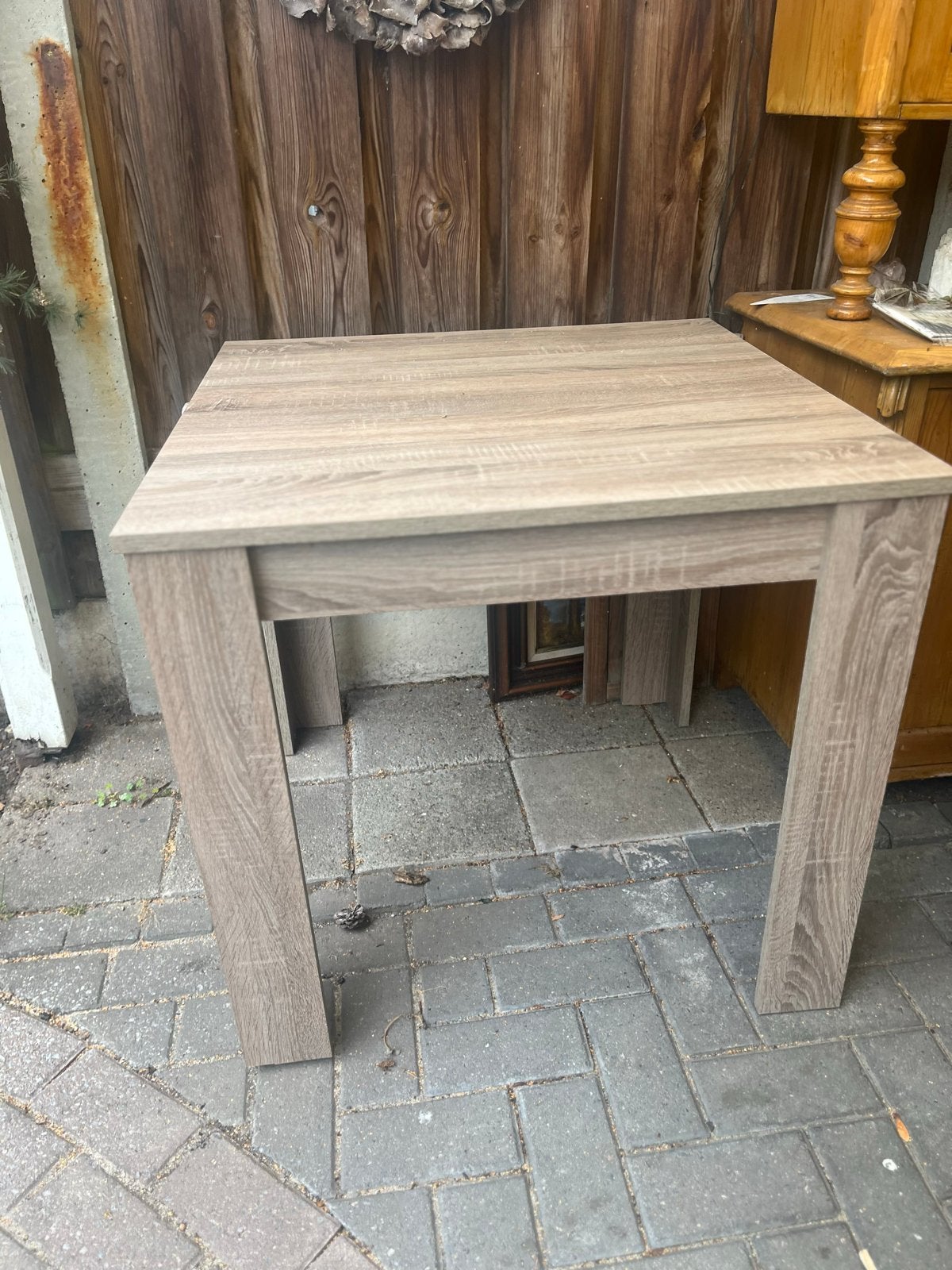 Zelfgemaakte MDF tafel - Stevig en modern, Ophalen, Overige materialen, Gebruikt, Vierkant