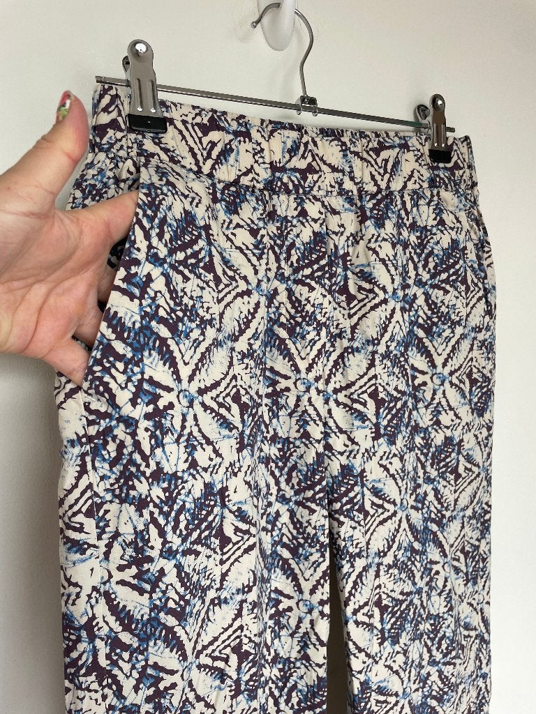 Diega Pacifio pull on broek maat XS bordeaux creme blauw, Kleding | Dames, Broeken en Pantalons, 6 rue Béranger 75003 Paris, Eshop@diega.fr