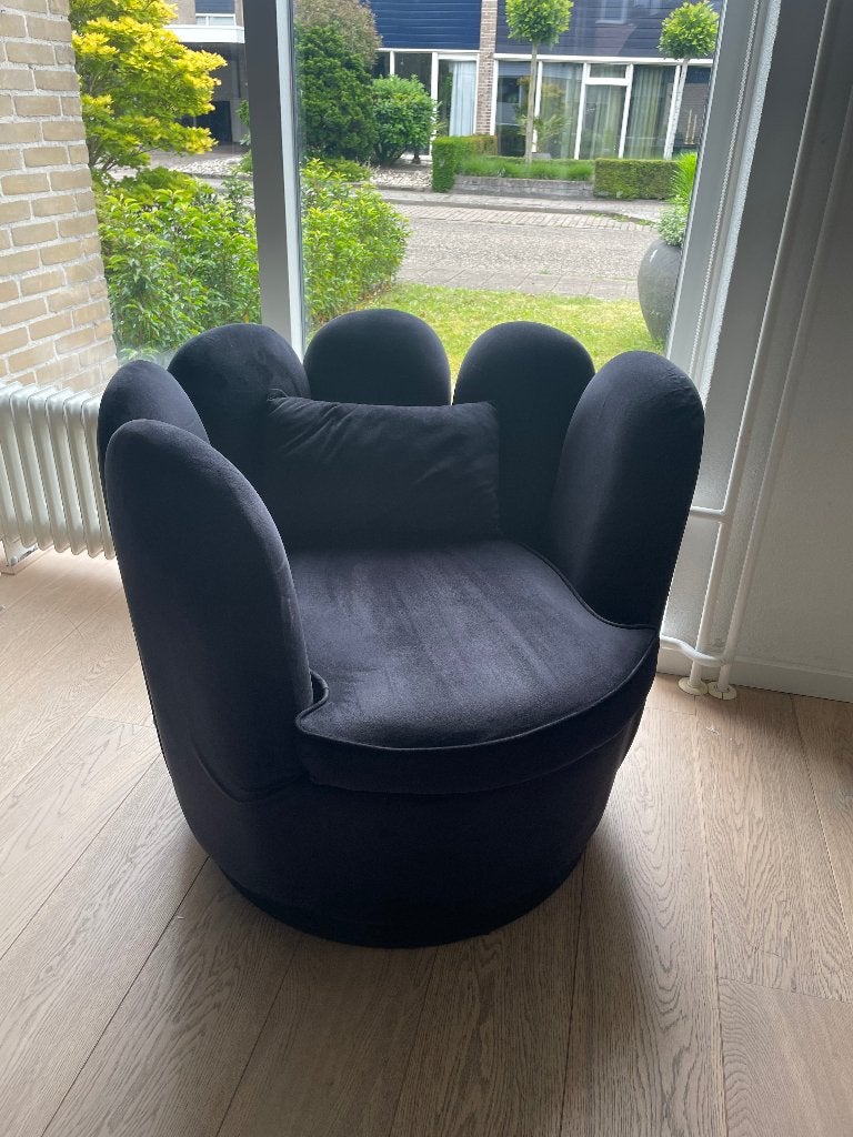 Luxe draaistoel te koop!!, Ophalen, Blauw, Zo goed als nieuw, Eén