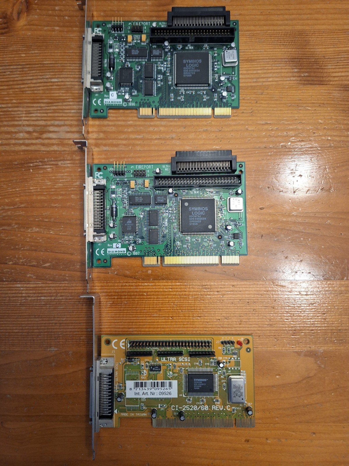 Vintage SCSI Controller Kaarten (3 stuks), Verzenden, Gebruikt, PCI