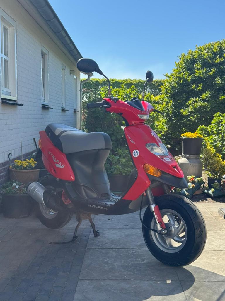 ⭐️Gilera stalker 50cc 2 takt Brom Rood Leovince⭐️