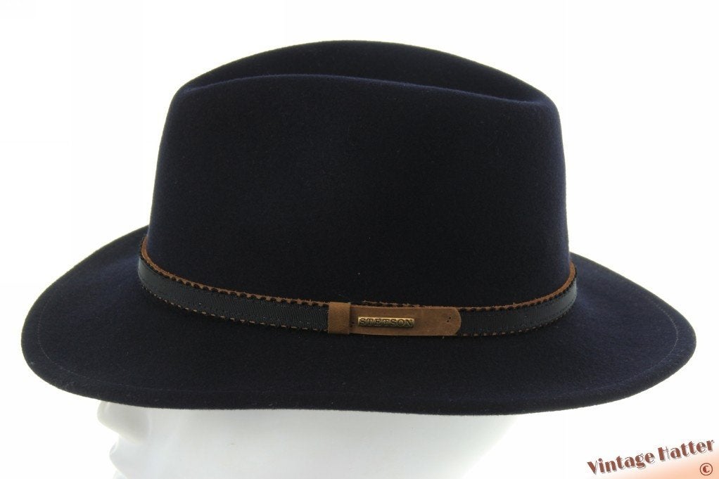 Outdoor gleufhoed Stetson Valrico Traveller blauw Vilt 57, Stetson, Hoed, Nieuw, Ophalen of Verzenden