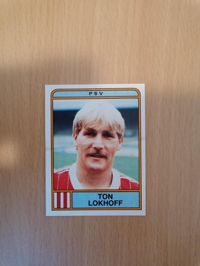 Panini Voetbal 84 #219 Ton Lokhoff-PSV., Ophalen of Verzenden, Zo goed als nieuw, PSV, Poster, Plaatje of Sticker