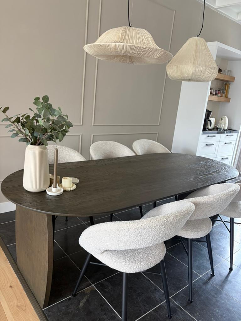 Goossens eettafel 240x100 cm nieuwprijs was €2100, Ophalen, Eikenhout, 200 cm of meer, 50 tot 100 cm
