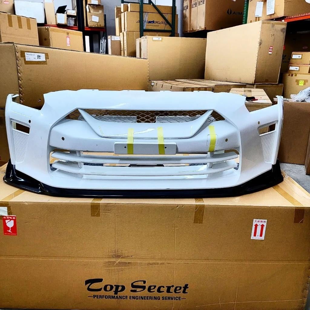 Top Secret Voorbumper Ver. S Carbon FRP Nissan R35 GTR GT-R