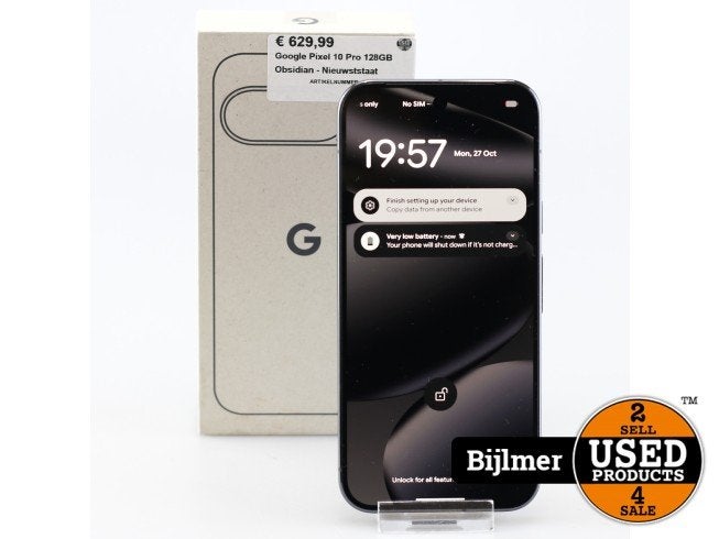 Google Pixel 10 Pro 128GB Obsidian - Nieuwststaat, Google, Zo goed als nieuw, Press@google.com, 1600 Amphitheatre Parkway
Mountain View, CA 94043
USA