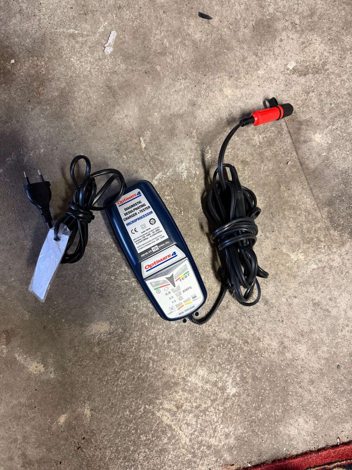 Optimate 4 Acculader + Tester Microprocessor, Gebruikt, Universele onderdelen