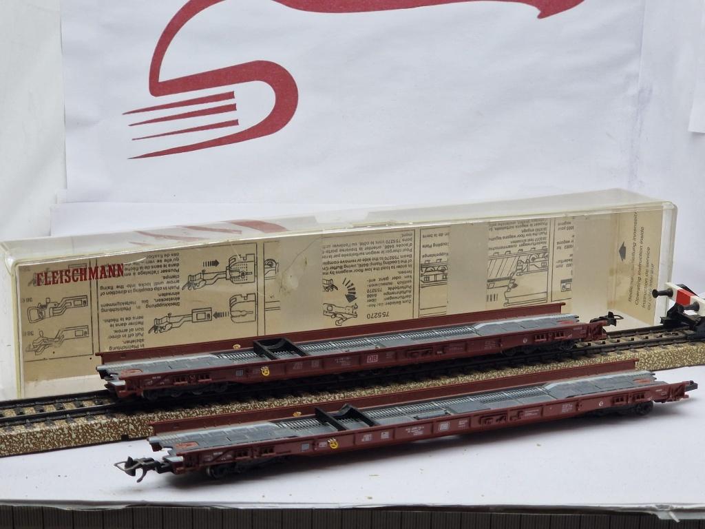 Fleishmann 5270 (2x), Gelijkstroom, Fleischmann, Wagon, Ophalen of Verzenden