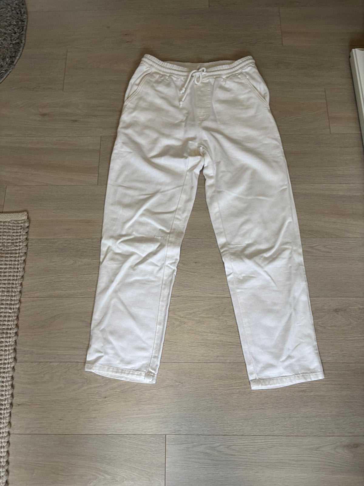 Zara linnen broek, Ophalen of Verzenden, Zo goed als nieuw, Maat 46 (S) of kleiner, Wit