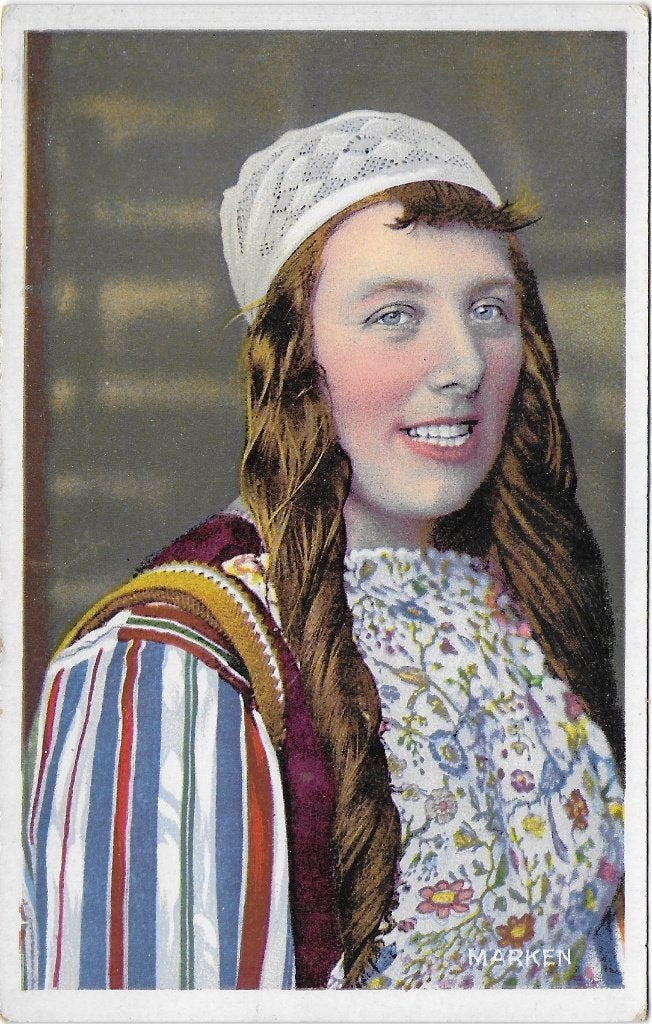 Marken oude ongelopen ansichtkaart - klederdracht - B4992, Ophalen of Verzenden, 1920 tot 1940, Gelopen, Noord-Holland