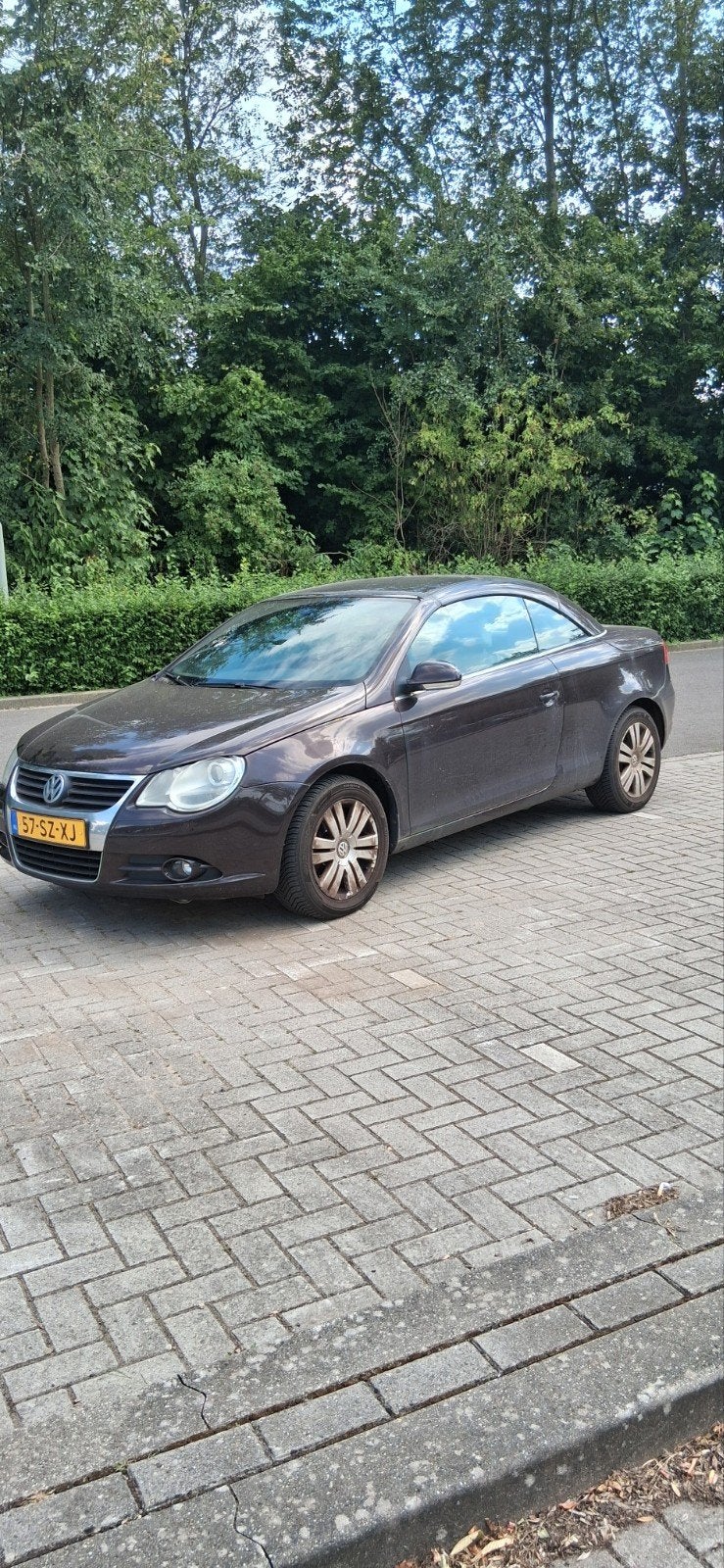 Volkswagen Eos 2.0 16V FSI 110KW 2006 Rood, Voorwielaandrijving, 4 cilinders, 4 stoelen, Origineel Nederlands