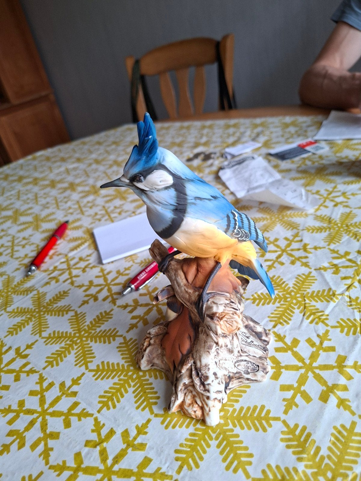 Prachtig beeldje van een vogel op een tak, Ophalen of Verzenden, Zo goed als nieuw, Dier