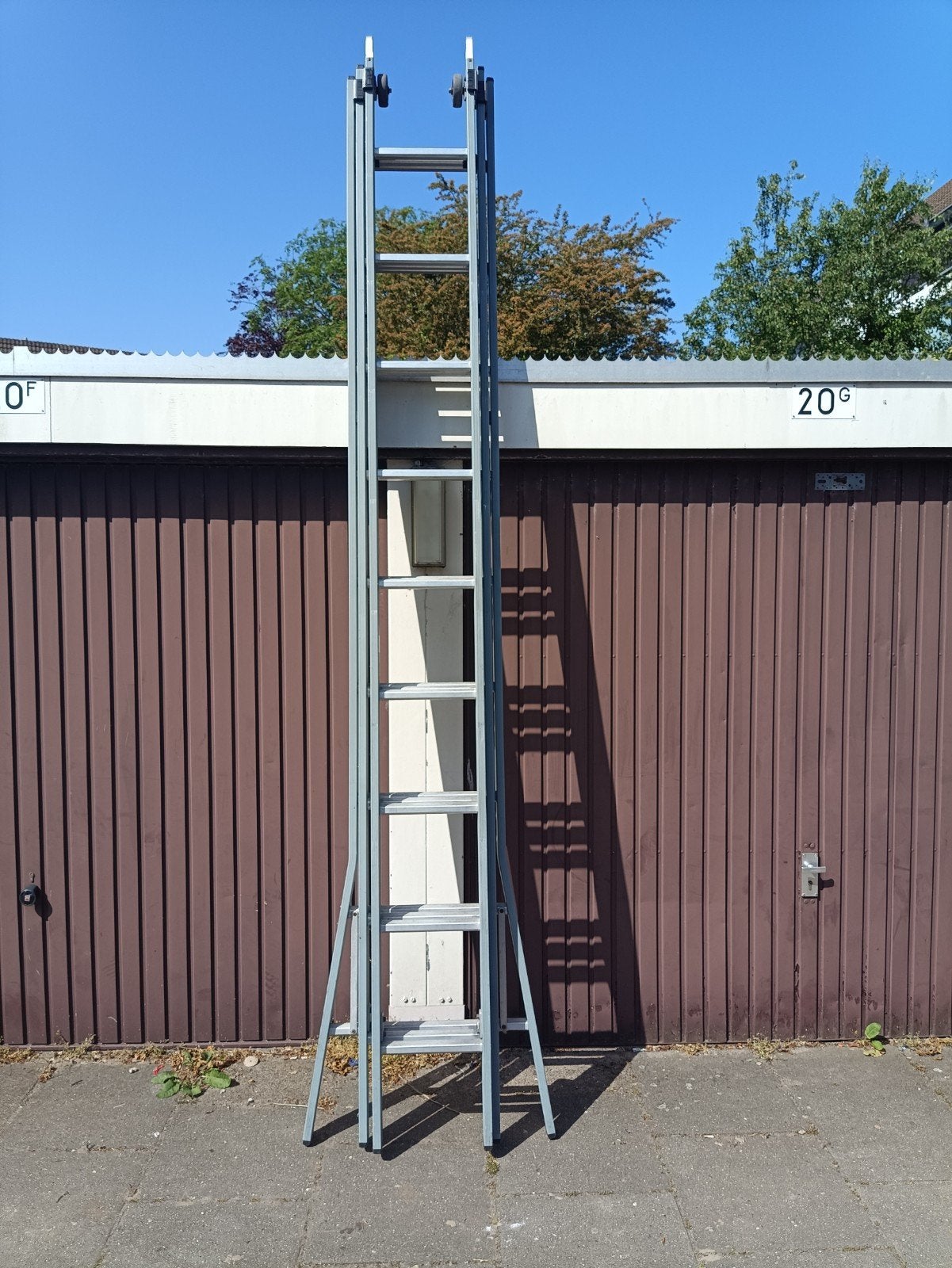 Dirks glazenwassers ladder 3x9 sportafstand 35cm, Ophalen, Gebruikt, Ladder, Opvouwbaar of Inschuifbaar