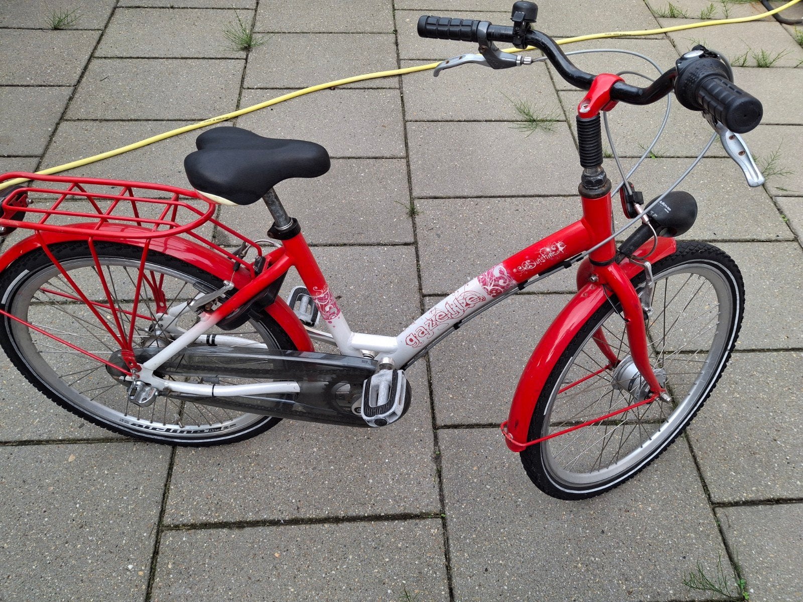 Gazelle 24 inch fiets, met versnelling + slot, Ophalen, Gebruikt, 24 inch, Handrem