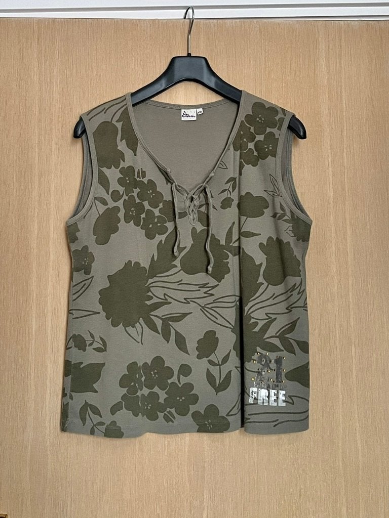 Mooi Topje, maat XXL, legergroen, Maat 46/48 (XL) of groter, Ophalen of Verzenden, Zo goed als nieuw, Zonder mouw