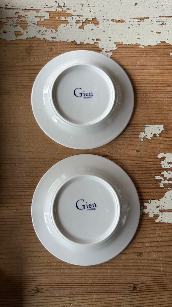 Gien JOYEUX NOEL Petit four, Ophalen of Verzenden, Zo goed als nieuw, Bord(en), Overige stijlen