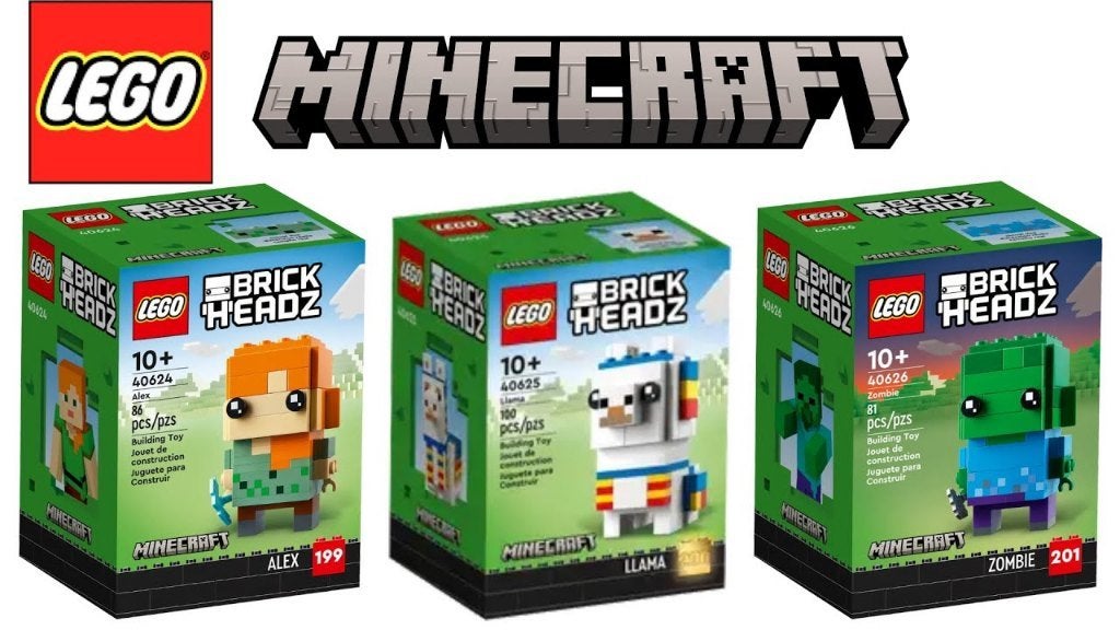 LEGO® Brickheadz Minecraft 40624 + 40625 + 40626 *Nieuw*, Verzenden, BrickHeadz, Lego, Nieuw