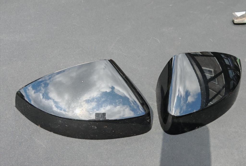 Audi A3 Spiegelkappen Zwart - Glanzend Zwart, Auto-onderdelen, Spiegels, Ophalen of Verzenden