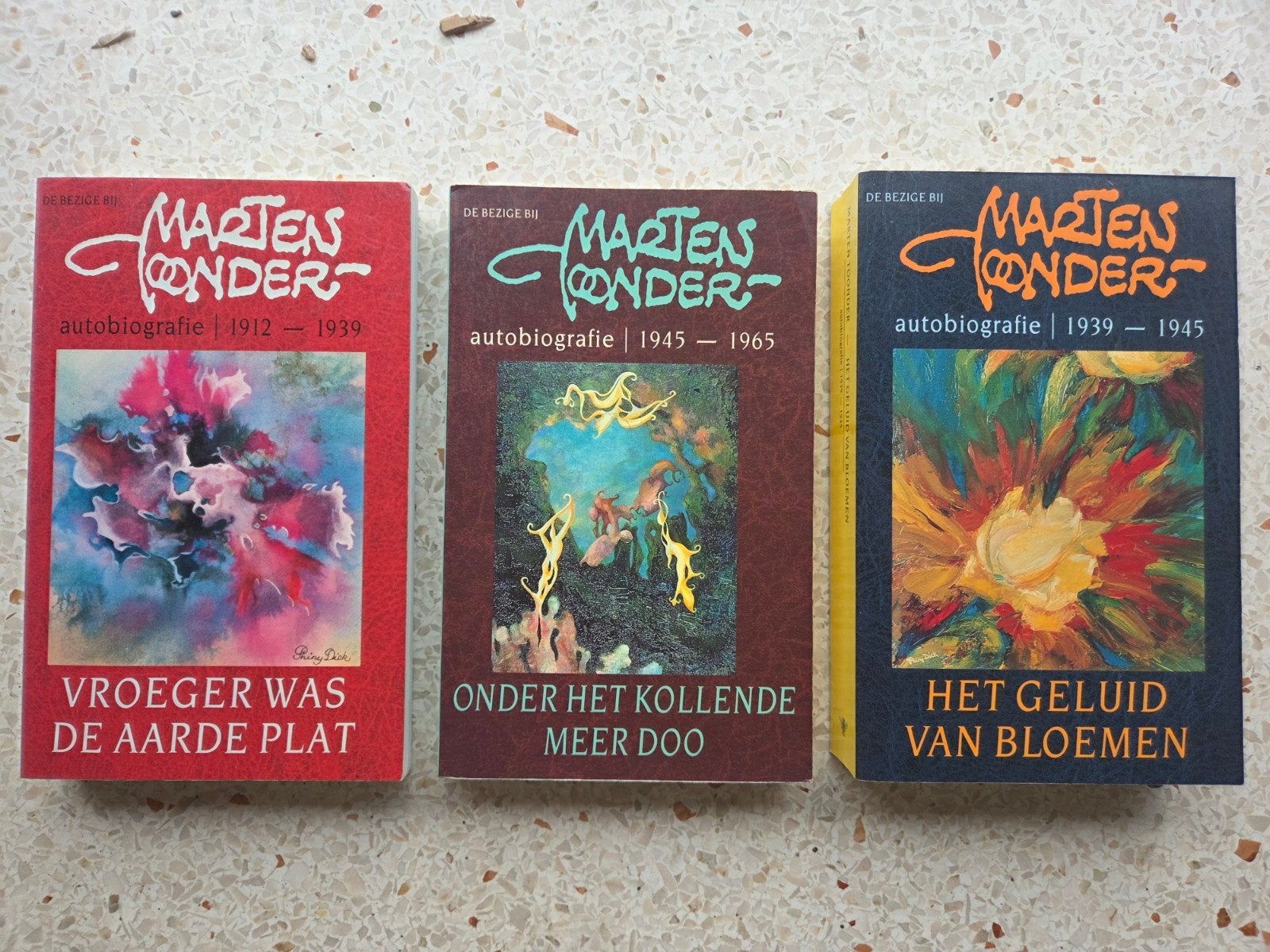 Marten Toonder autobiografie 1t/m 3, Complete serie of reeks, Verzenden, Zo goed als nieuw, Marten Toonder