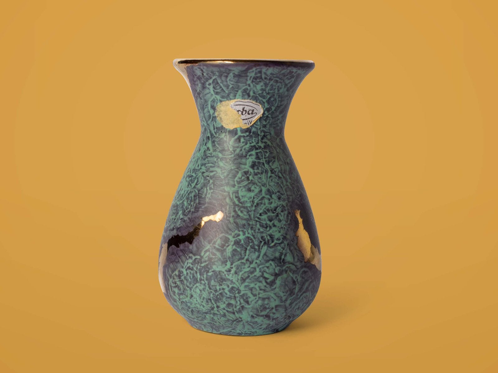 Vintage Jasba vaas, Jaspatina, Ophalen of Verzenden