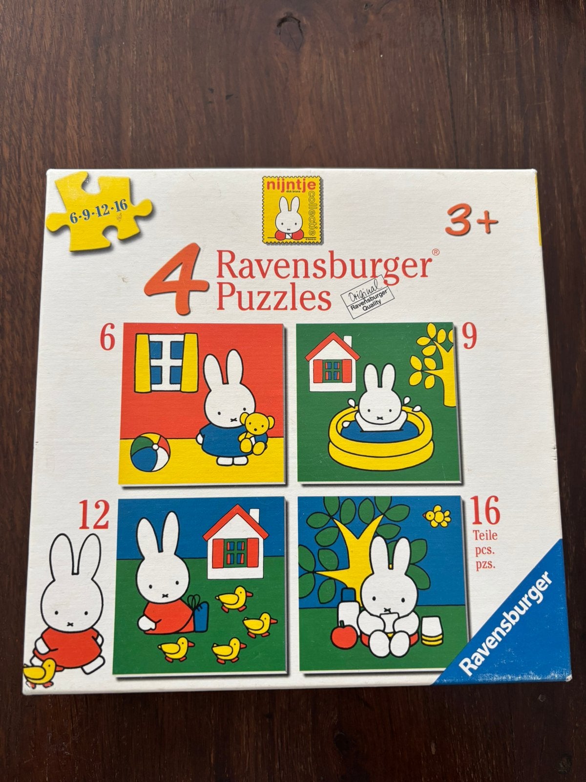 Ravensburger 4 puzzels Nijntje, Ophalen of Verzenden, Minder dan 10 stukjes, Gebruikt, 2 tot 4 jaar