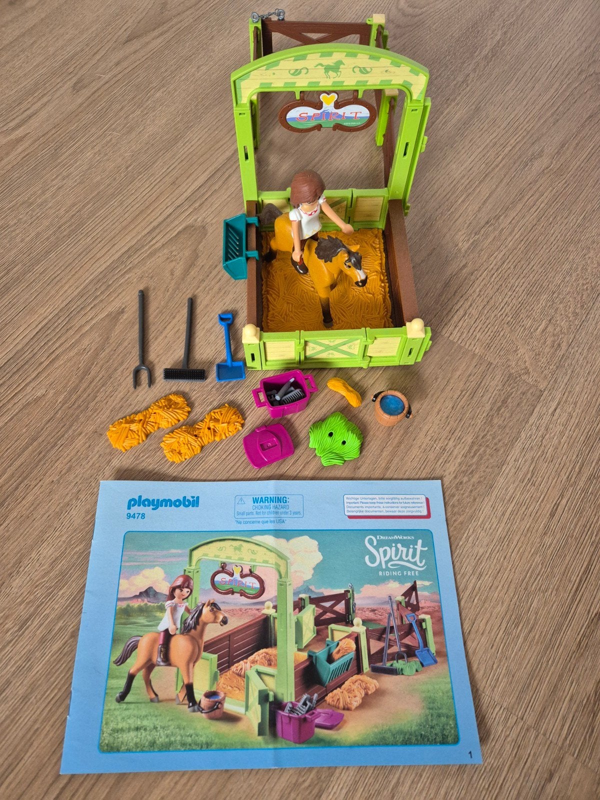 Playmobil Spirit 9478 Lucky's slaapkamer ZGAN, Gebouw, Complete set, Ophalen of Verzenden, Zo goed als nieuw