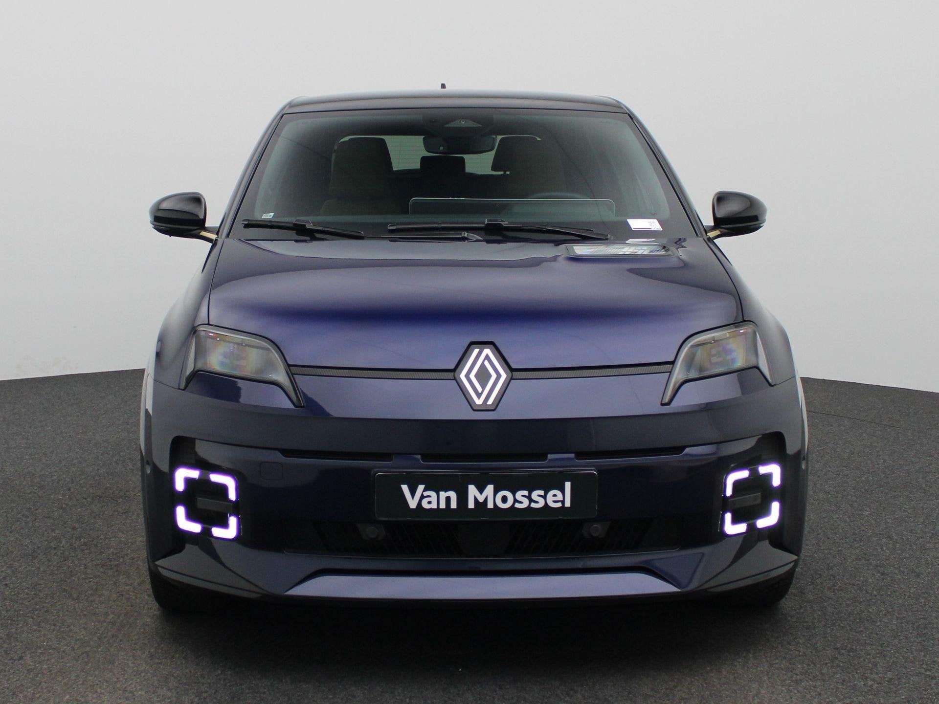 Renault 5 Comfort Range Iconic Cinq 52 kWh 150PK | Harman Ka, Auto's, Dealer onderhouden, Stof, Blauw, Origineel Nederlands
