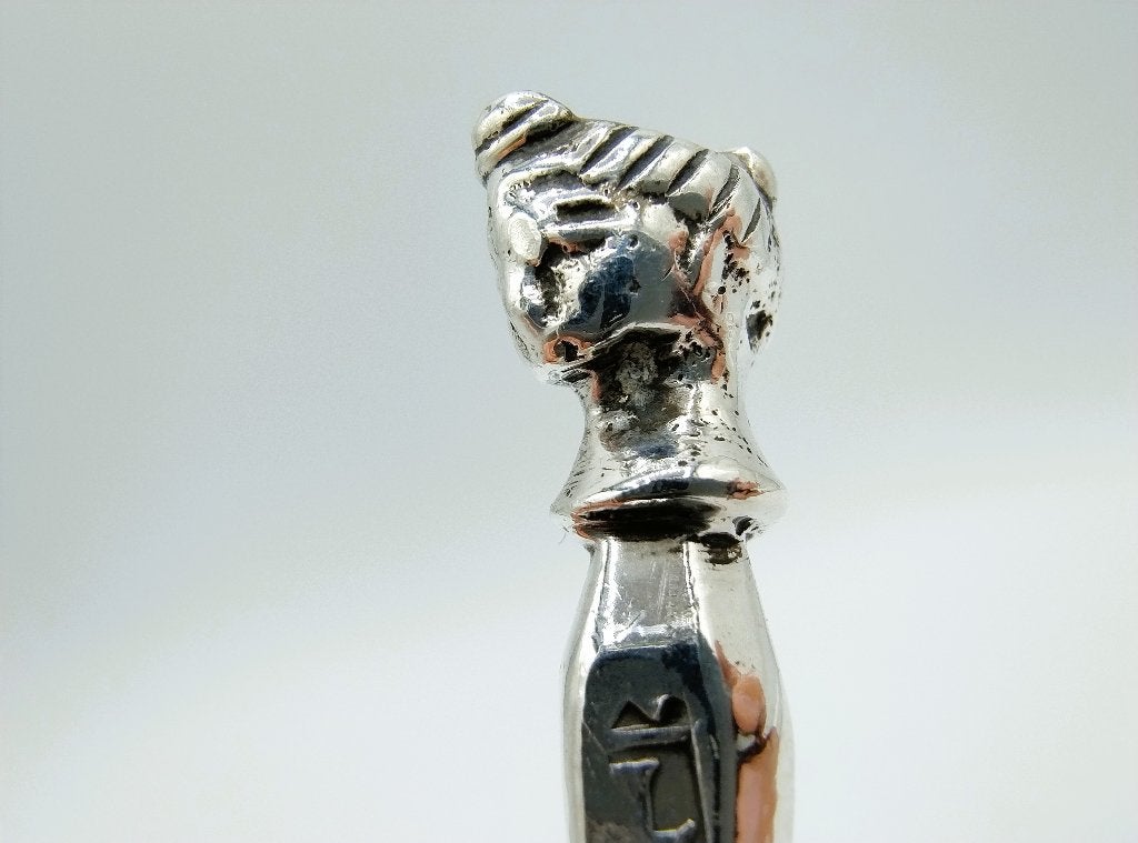 Zilveren miniatuur, tafelbel, Friesland, 19e eeuws, Antiek en Kunst, Verzenden, Zilver