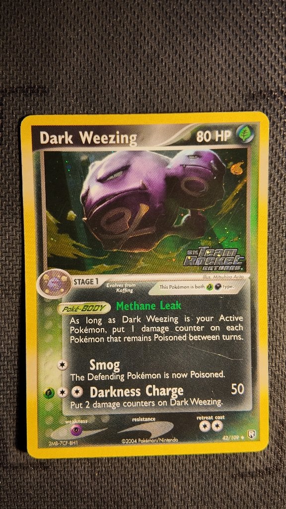 Dark Weezing 42 Team Rocket Returns | Pokemon kaart, Ophalen, Zo goed als nieuw, Losse kaart, Foil