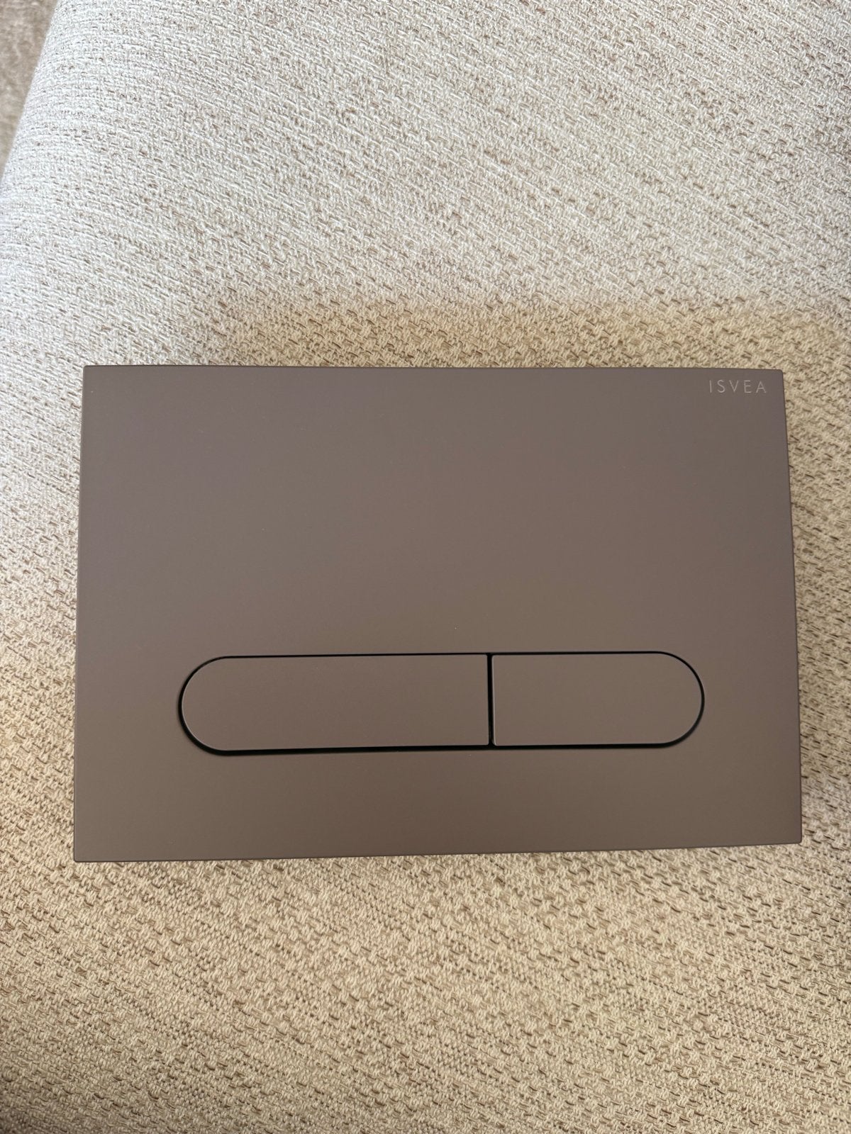 Isvea Sotti drukplaat taupe mat, Ophalen, Nieuw, Toilet