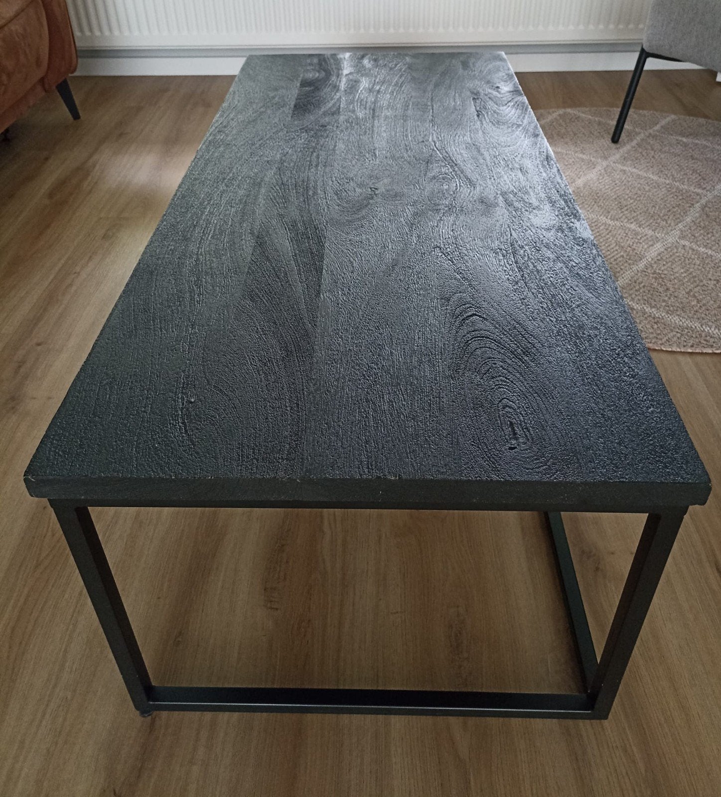 zwarte salontafel, Ophalen, Gebruikt, Industriëeel, 100 tot 150 cm