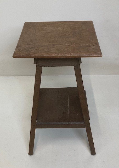 Nette planten tafel of piëdestal gemaakt van eikenhout, Antiek en Kunst, Ophalen of Verzenden