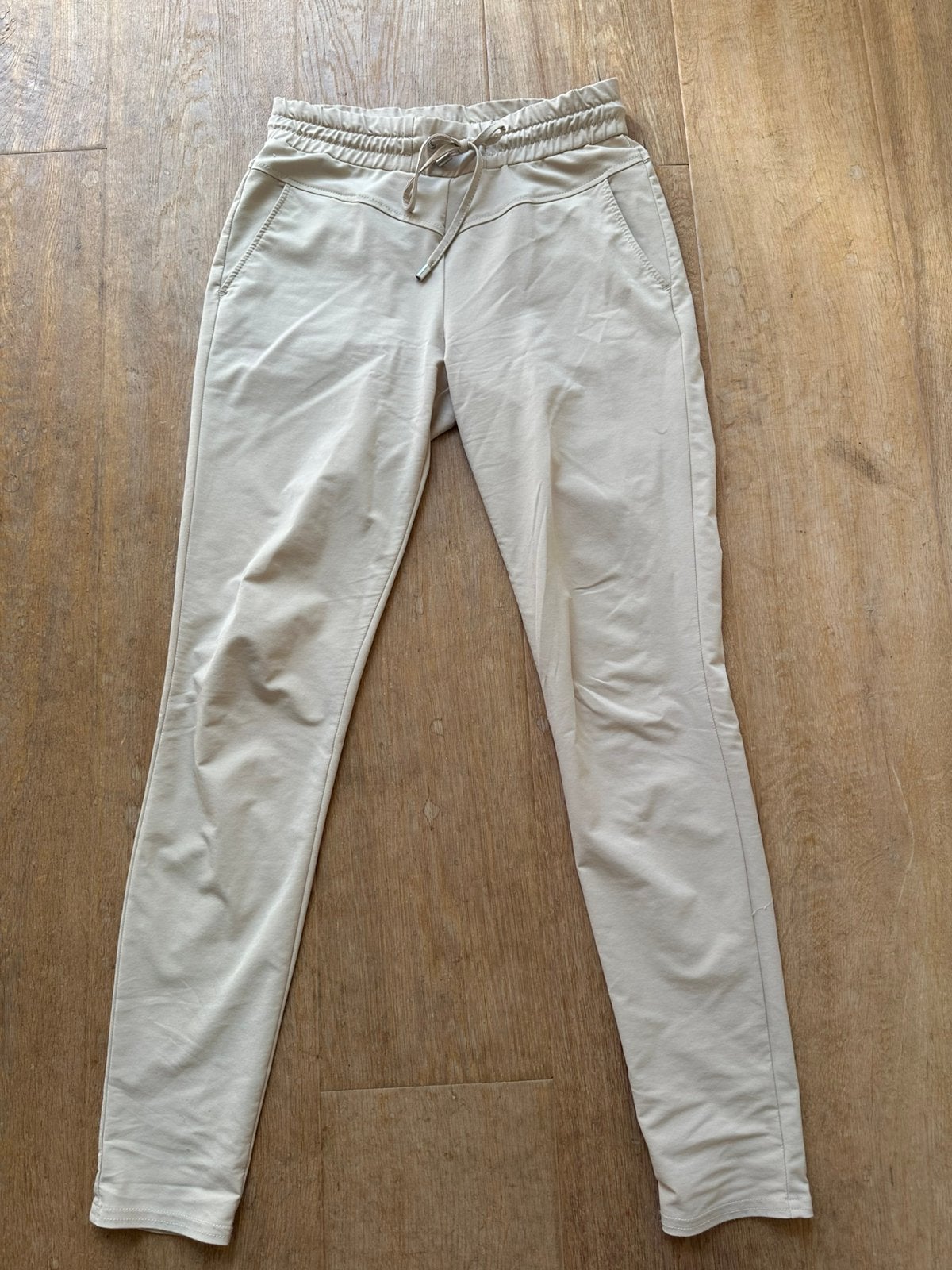 Broek, travelstof, Andcowoman, mr S, beige, Beige, Ophalen of Verzenden, Maat 36 (S), Lang