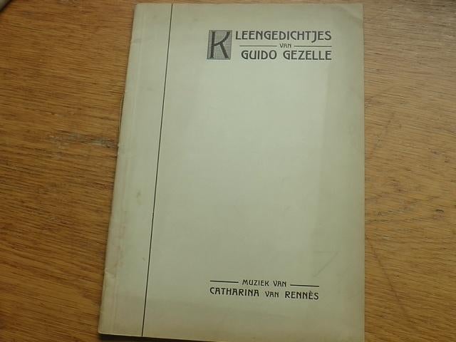 Leengedichtjes van guida gezelle-muziek c. van rennès, Ophalen of Verzenden, Zo goed als nieuw, Artiest of Componist, Piano