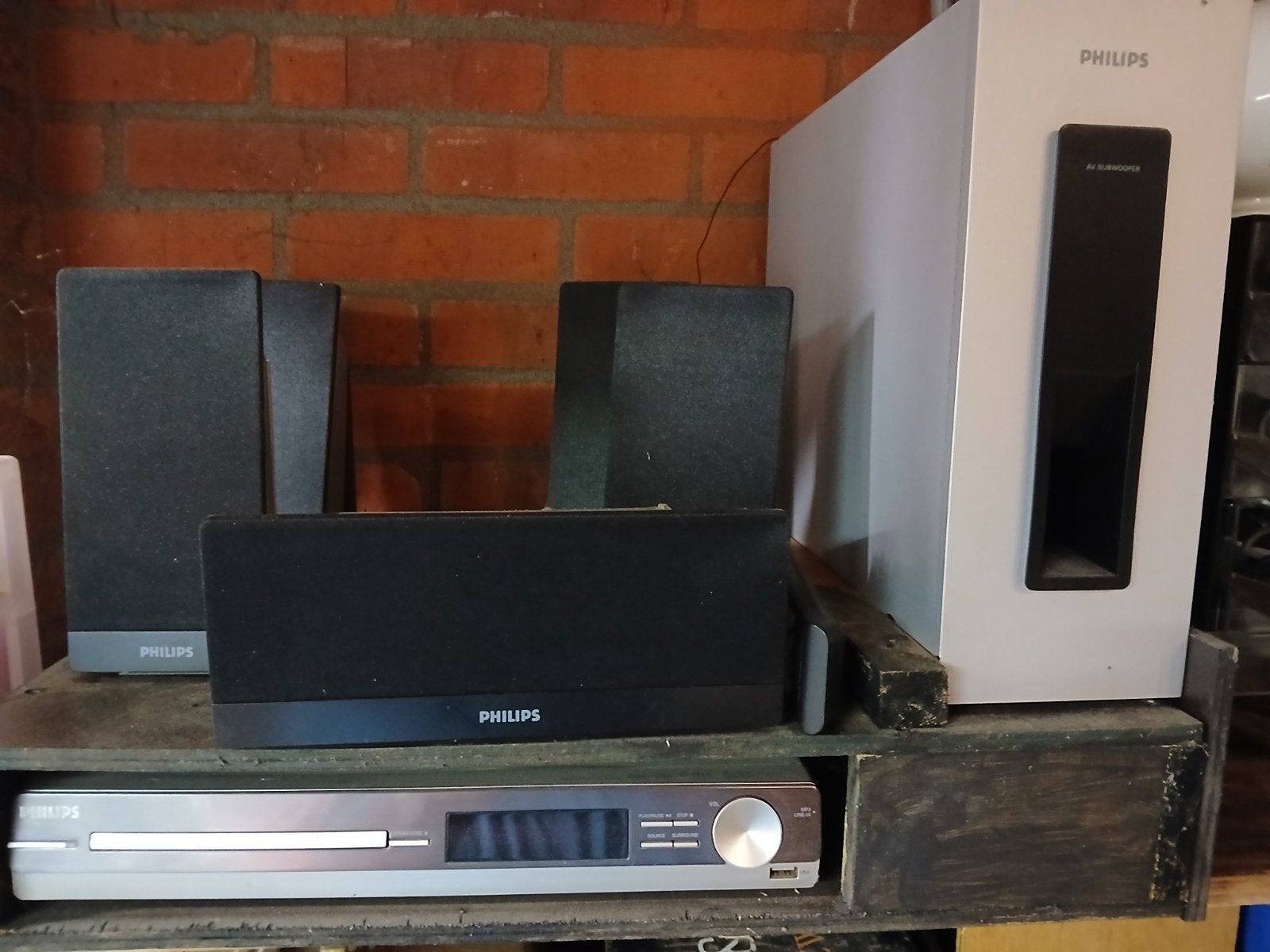 Philips Home Cinema Set met DVD-speler en 5.1 geluid, Philips, Gebruikt, Ophalen of Verzenden, 5.1-systeem