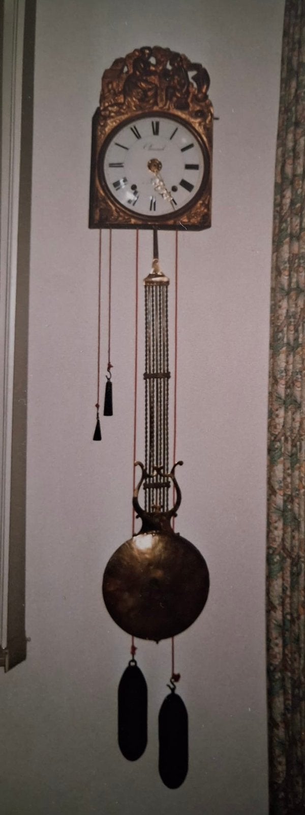 Franse antieke harpslingerklok – hangklok, Antiek en Kunst, Ophalen