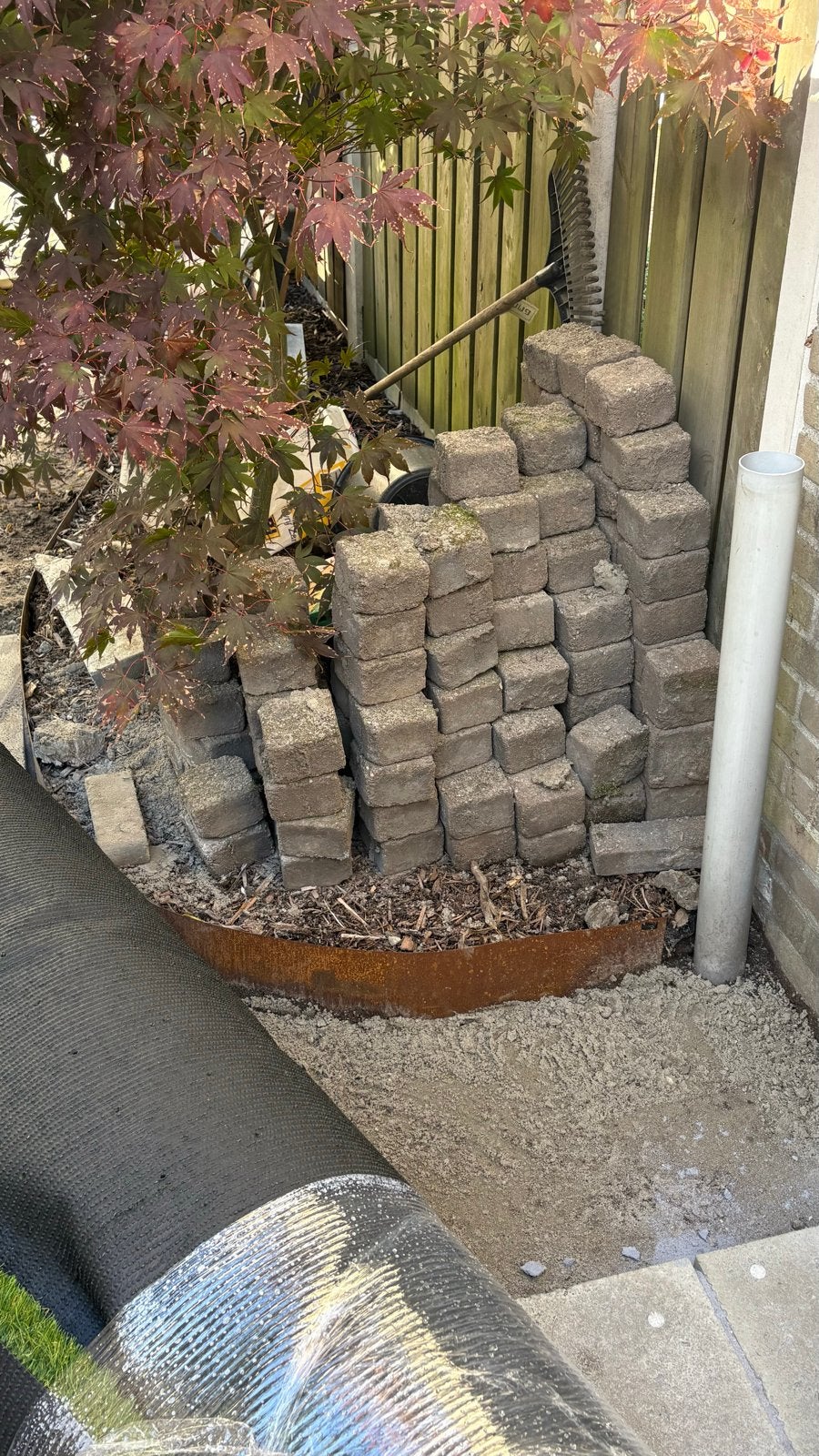 Gratis gebruikte stenen voor tuin of oprit, Ophalen, Gebruikt, Klinkers, 10 m² of meer