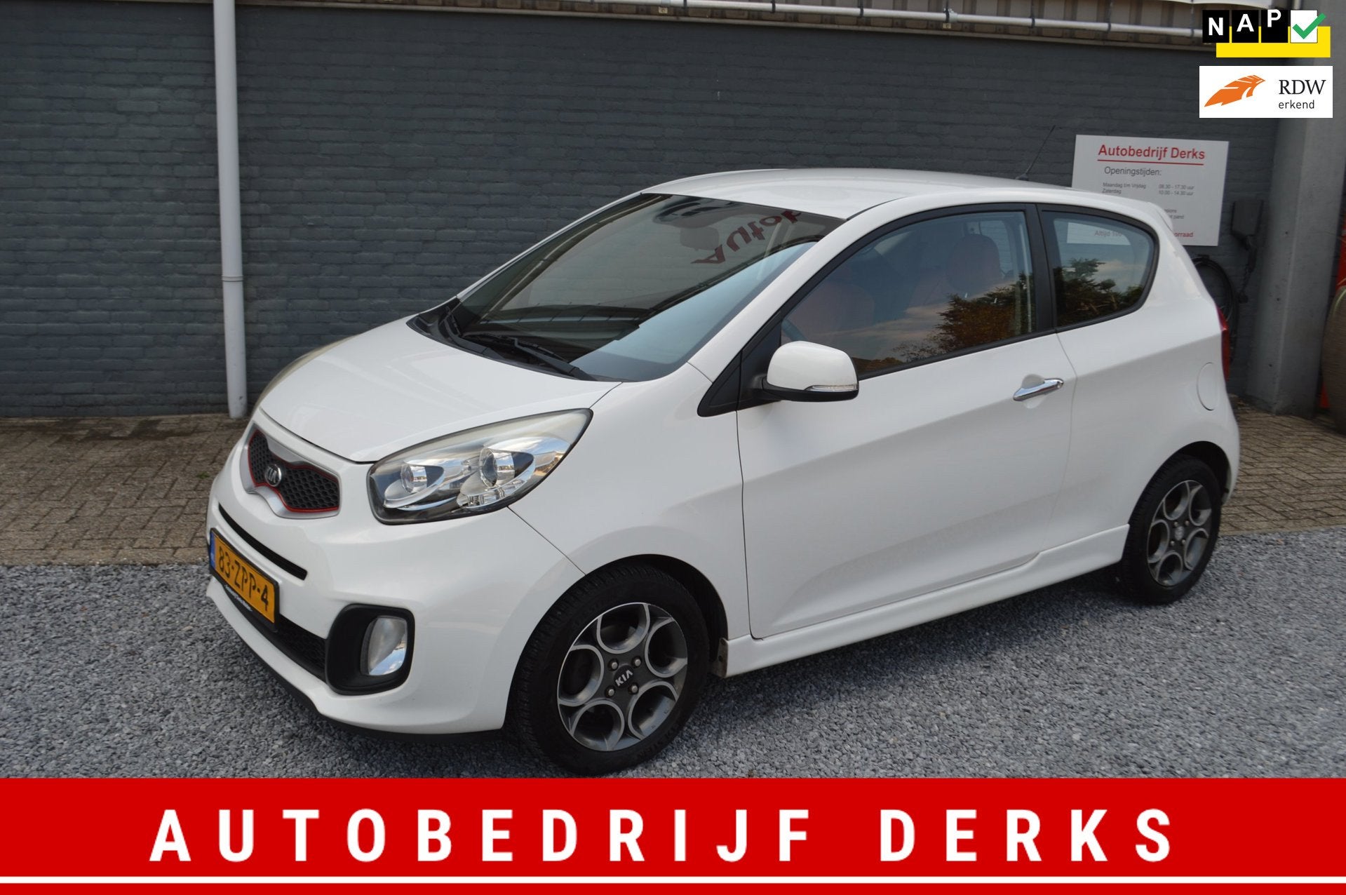 Kia Picanto 1.0 CVVT ISG Design Edition Airco | Stuurbekrach, Auto's, Voorwielaandrijving, Euro 5, Gebruikt, 400 kg